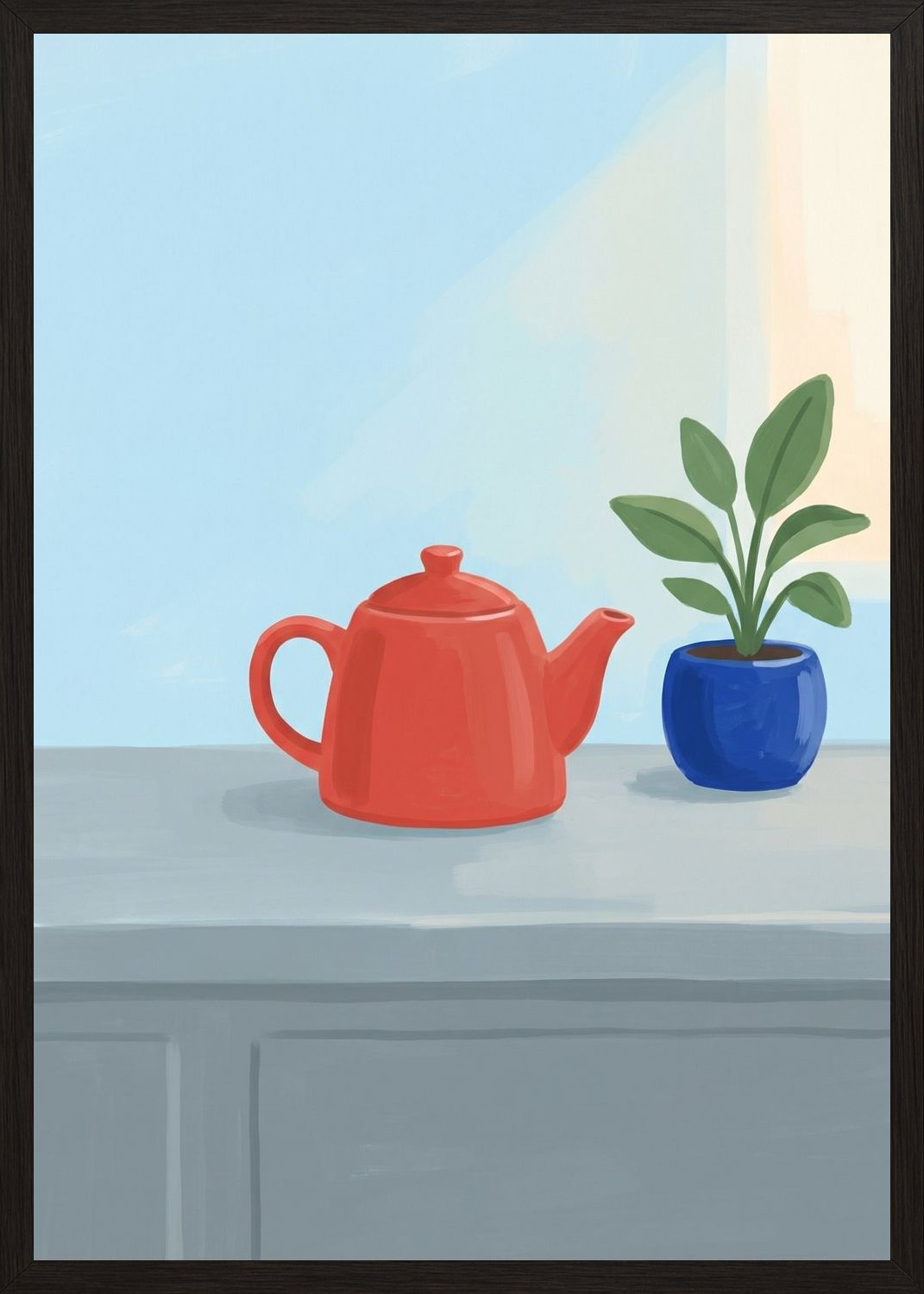 Poster in oak frame