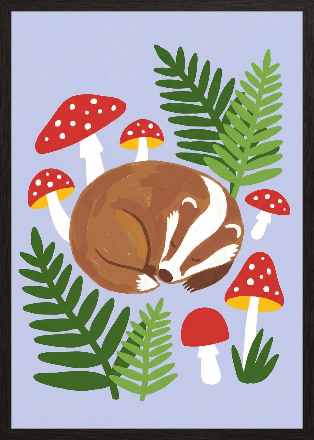 Poster in oak frame