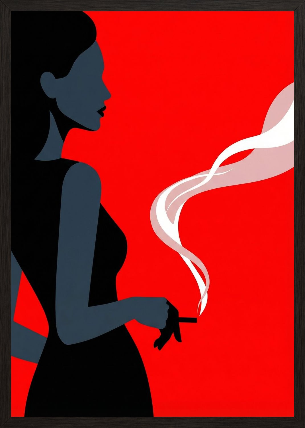 Poster in black frame