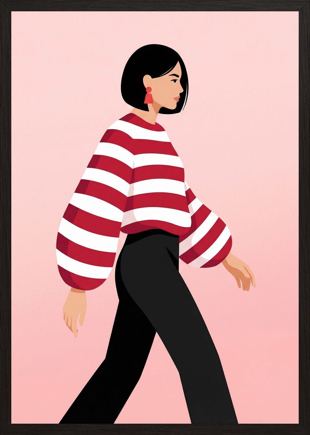 Poster in black frame