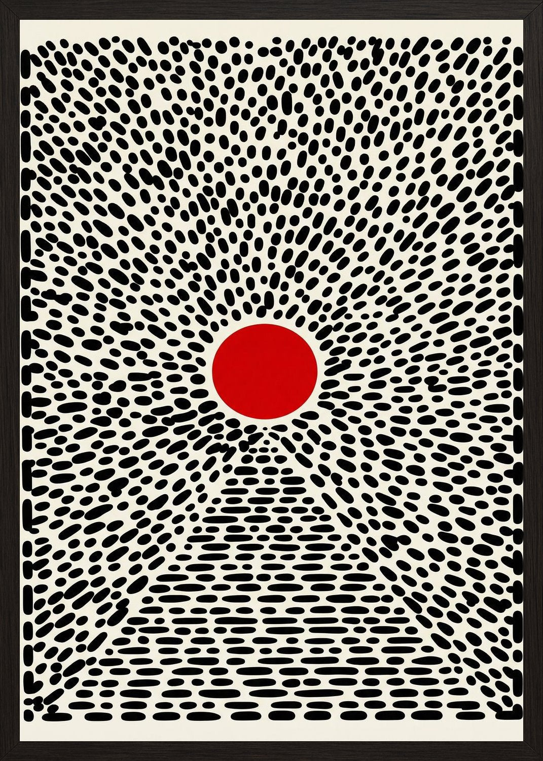 Poster in black frame