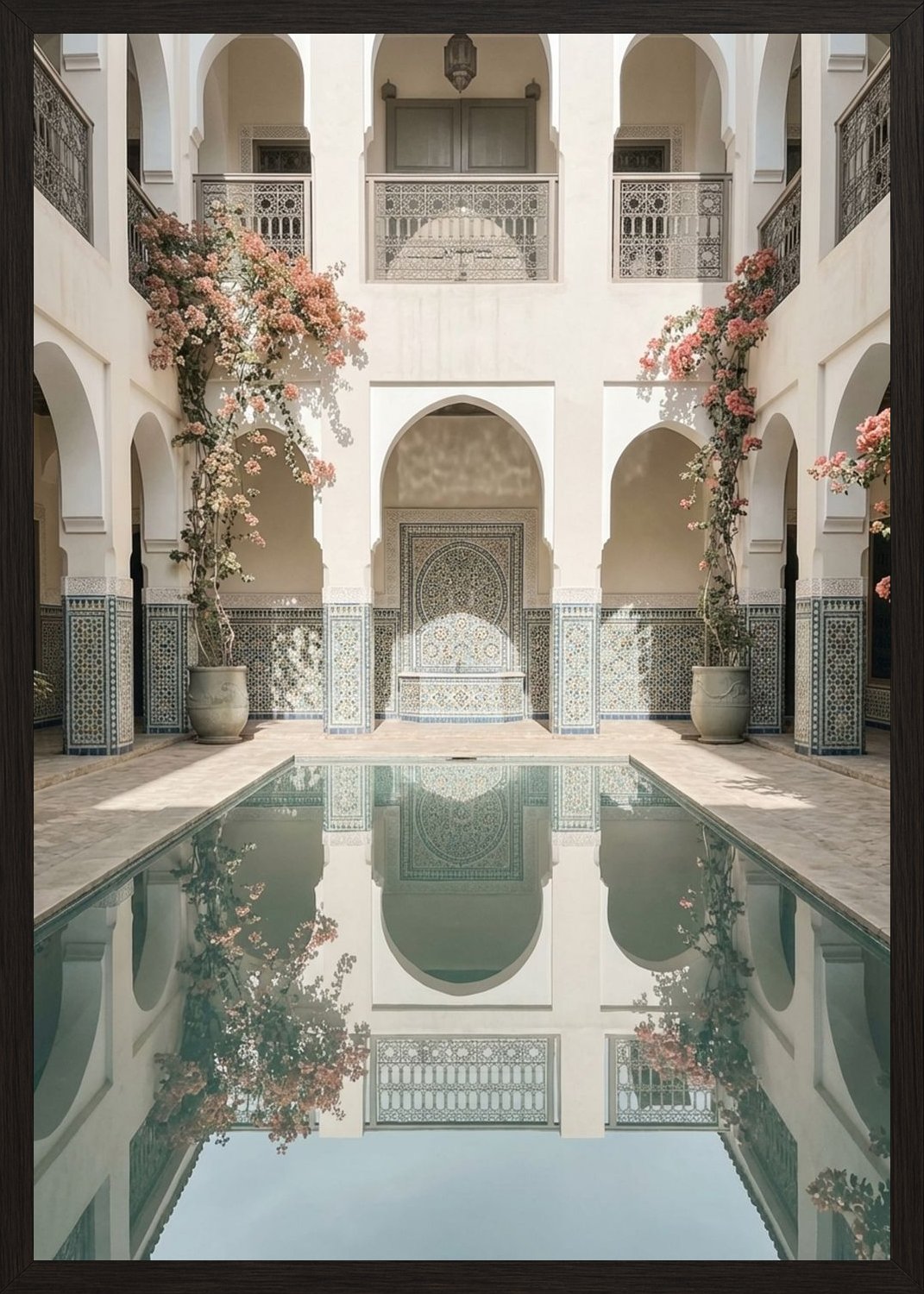 Poster in black frame