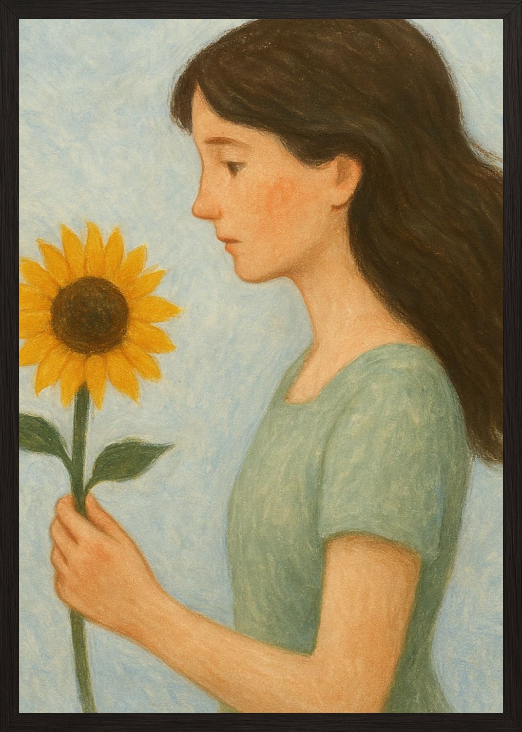 Poster in black frame