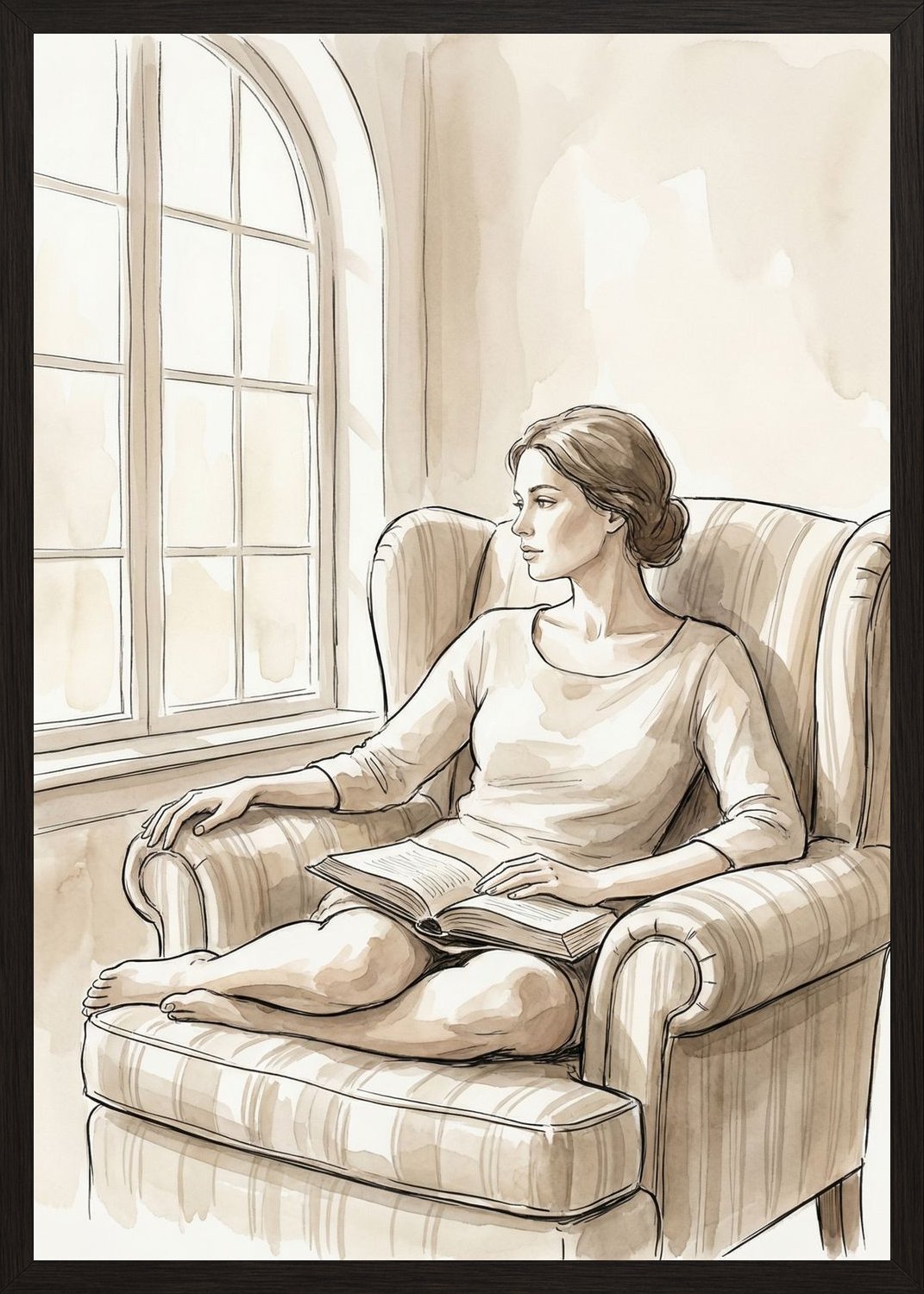 Poster in oak frame