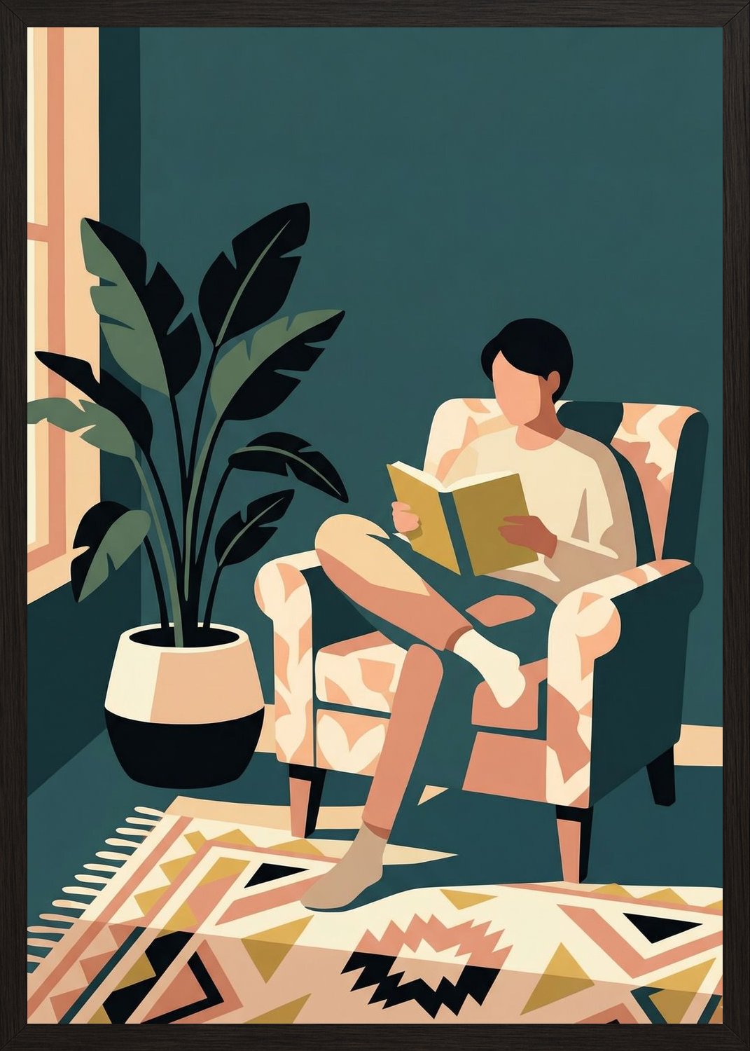 Poster in oak frame