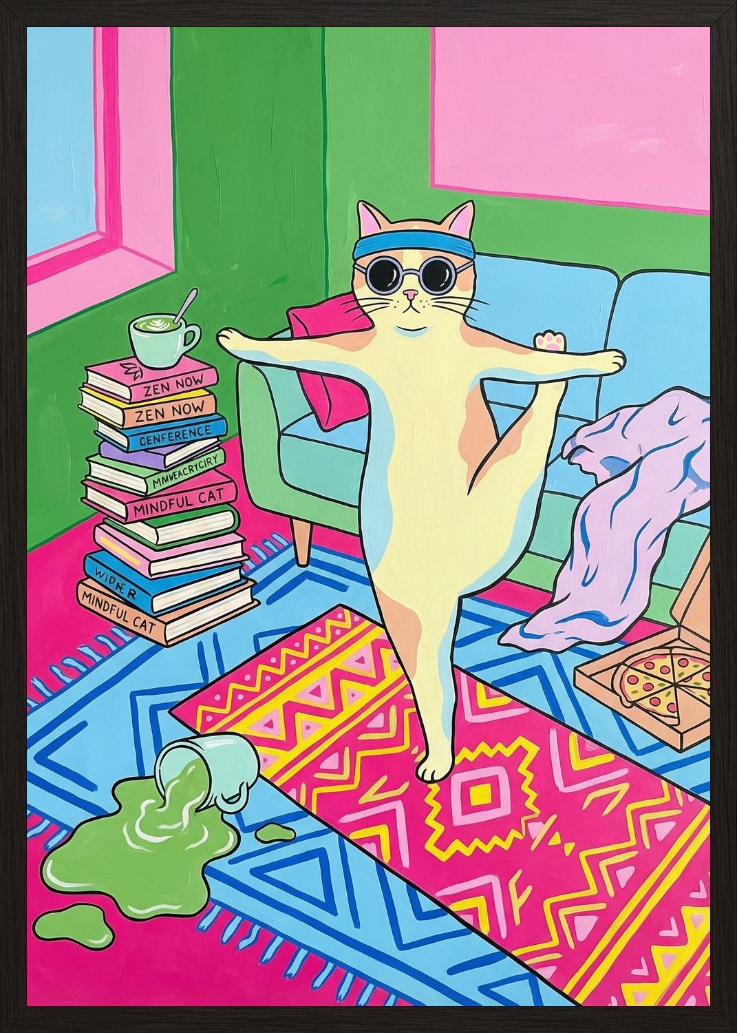 Poster in black frame