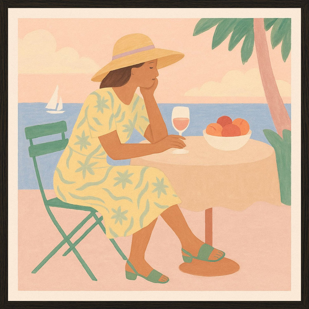 Poster in black frame