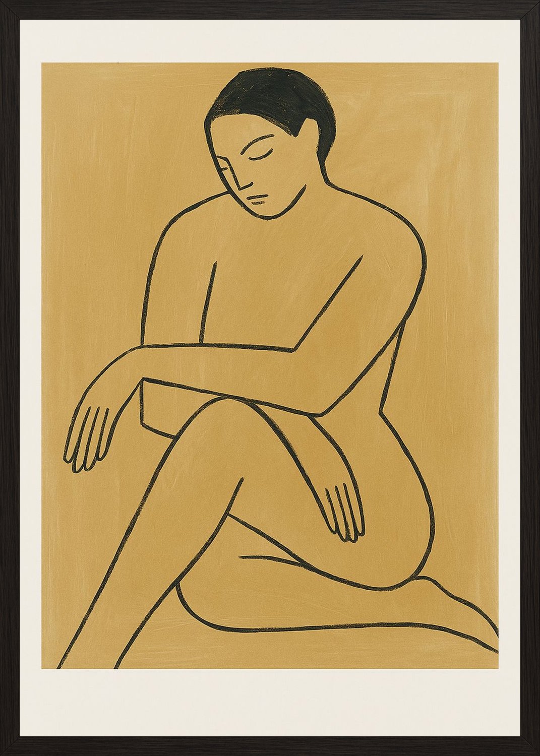 Poster in black frame