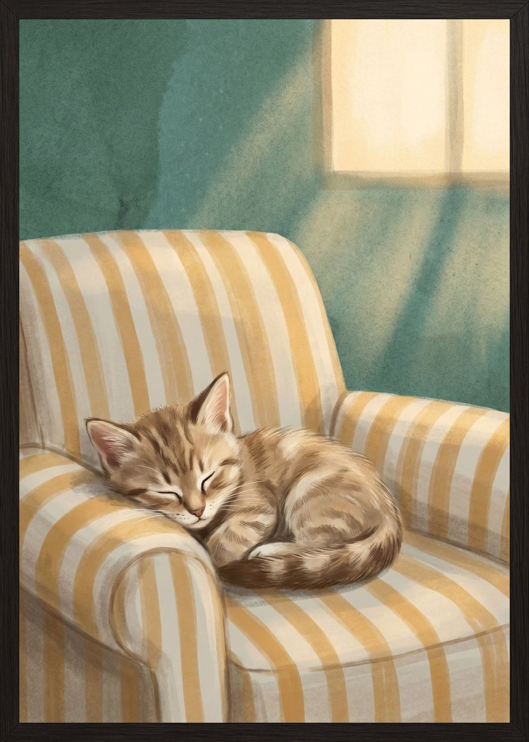 Poster in oak frame