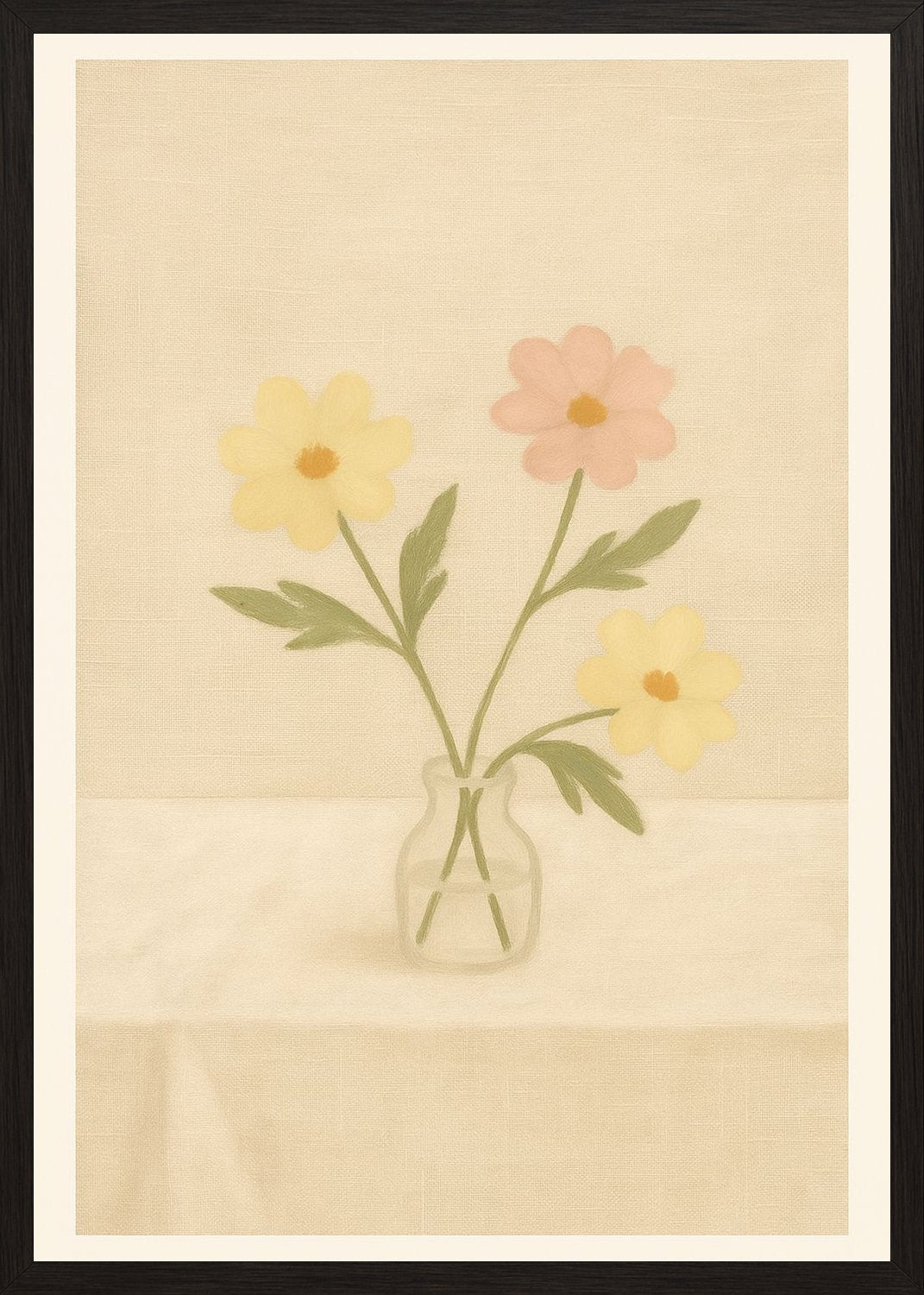 Poster in black frame