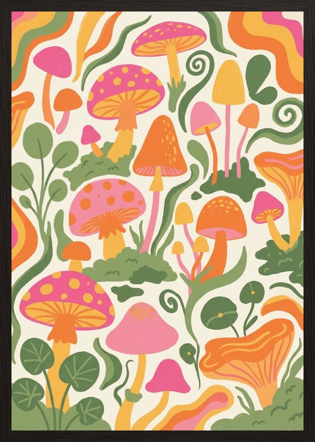 Poster in black frame