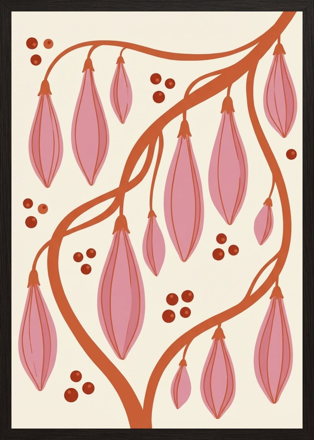 Poster in black frame