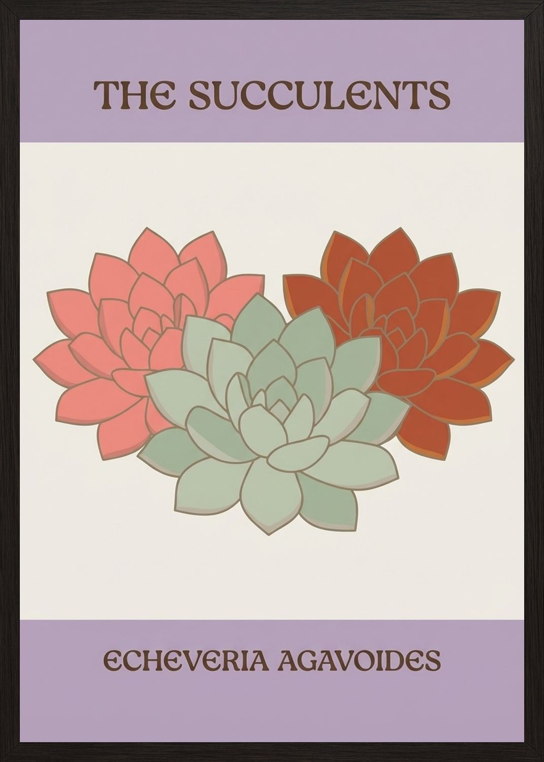 Poster in black frame