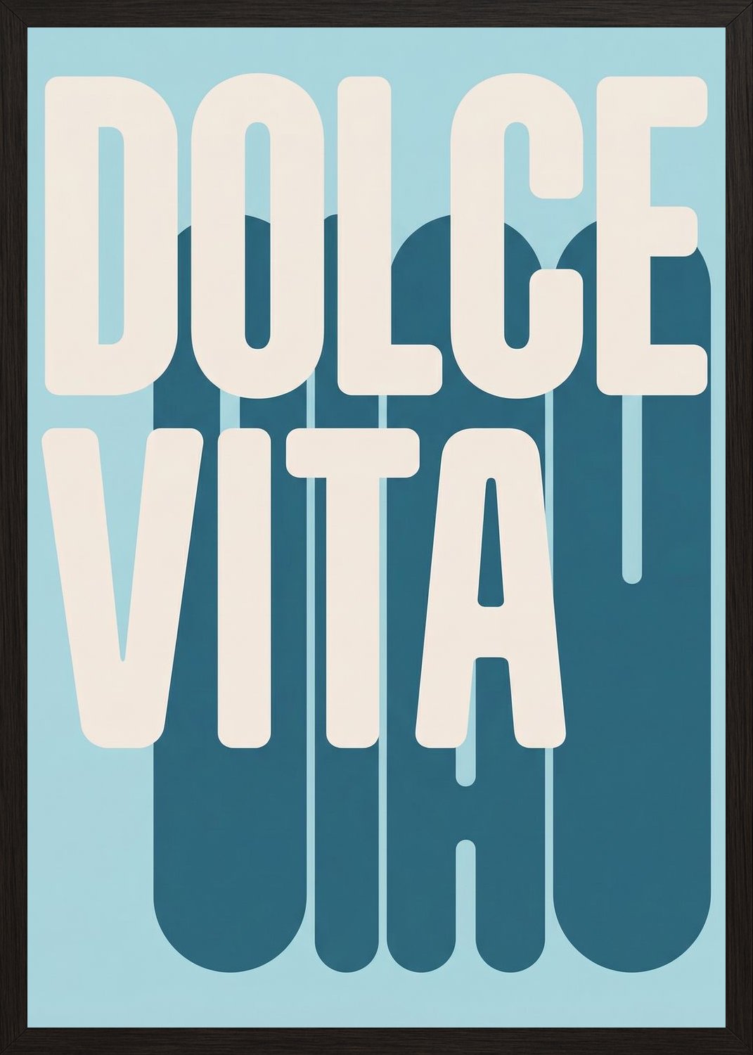 Poster in black frame