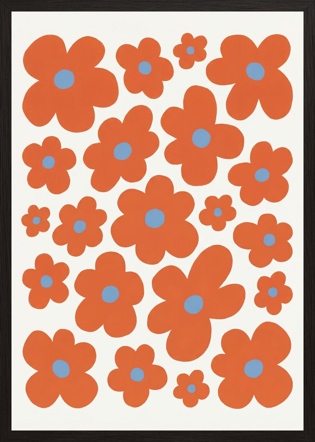 Poster in black frame