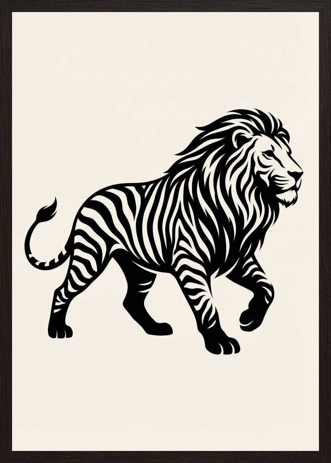 Poster in oak frame