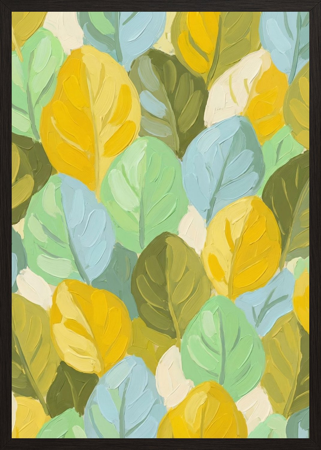 Poster in black frame