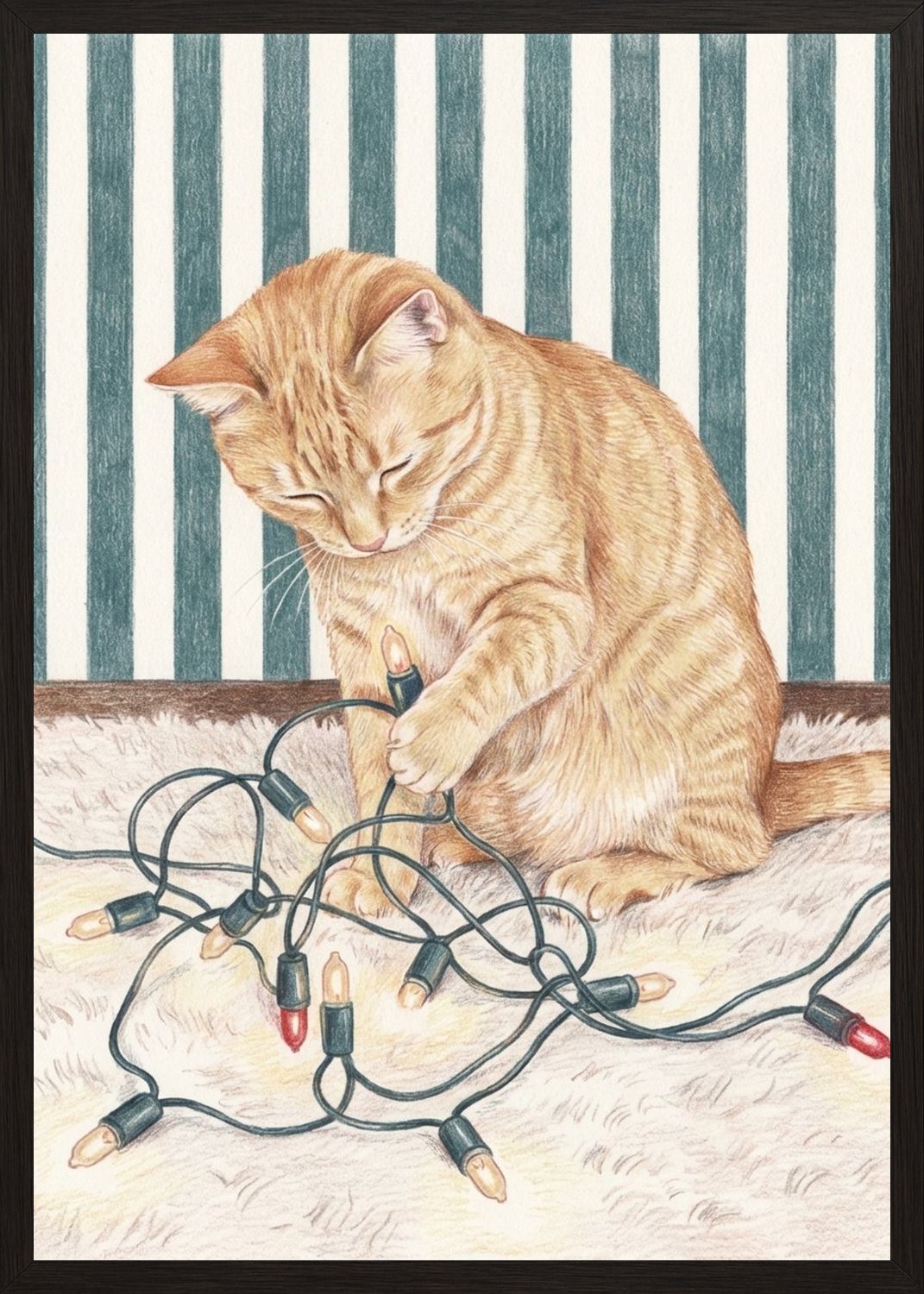 Poster in black frame