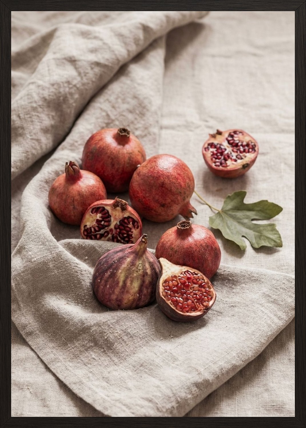 Poster in black frame