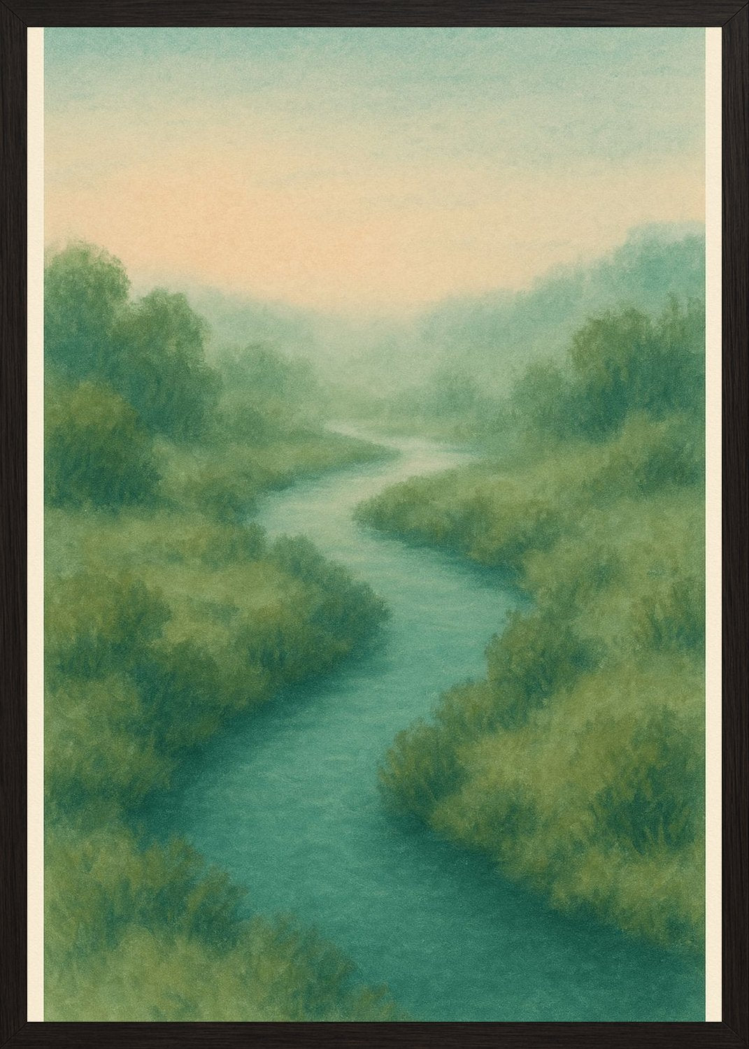 Poster in black frame