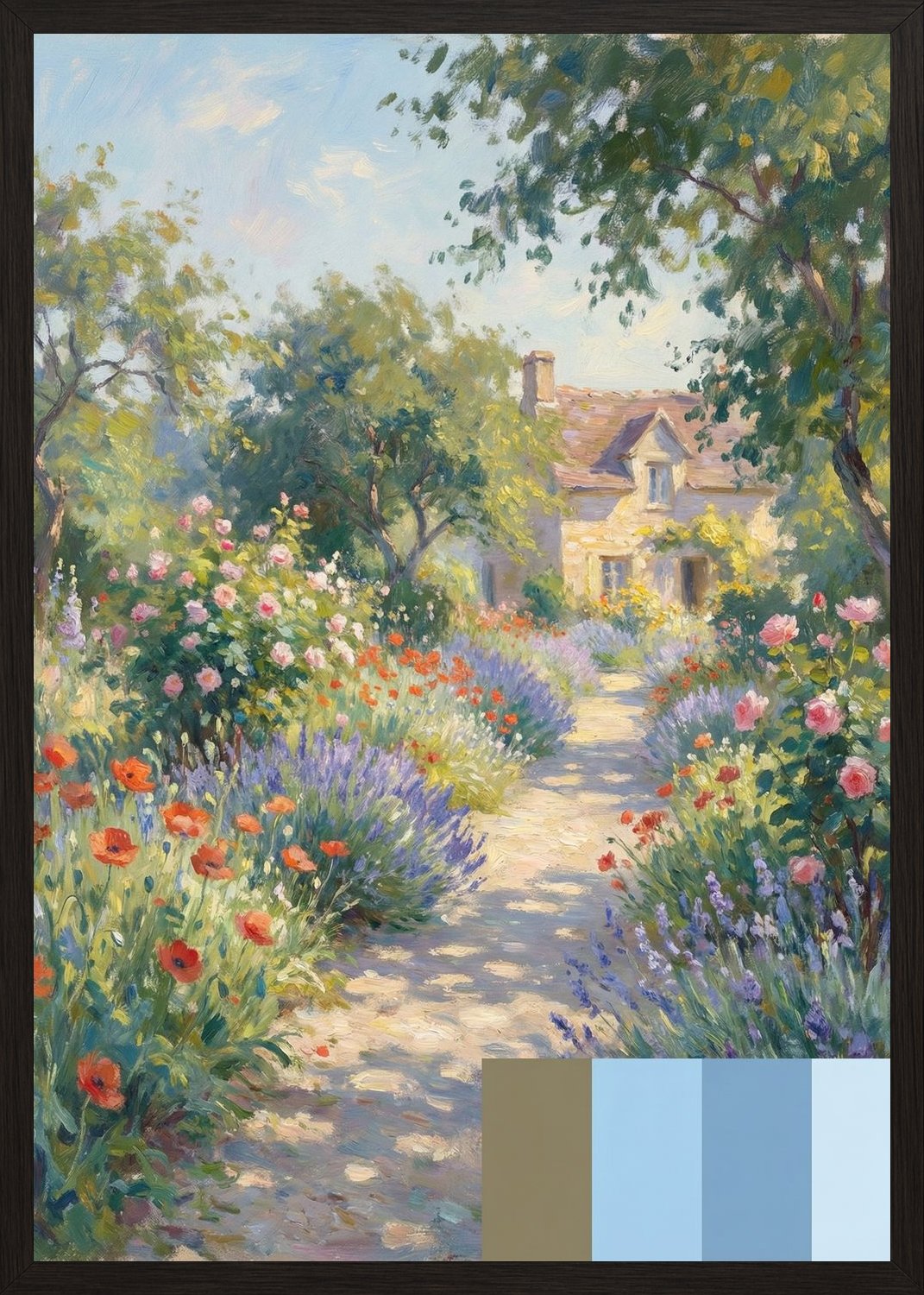 Poster in black frame