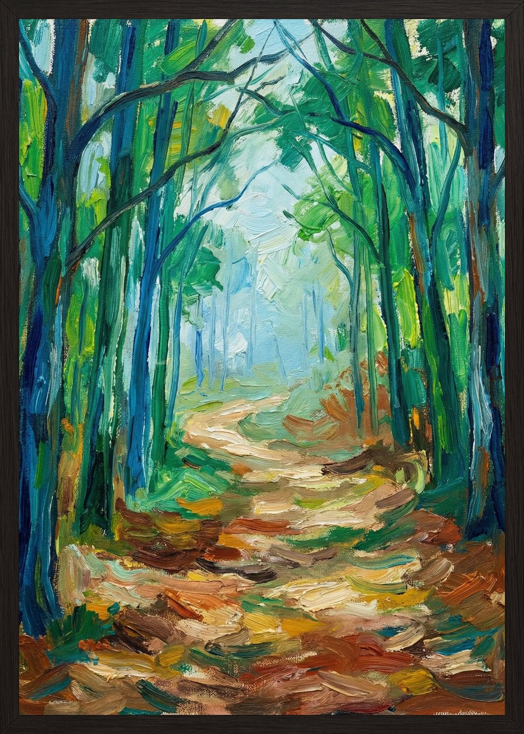 Poster in black frame