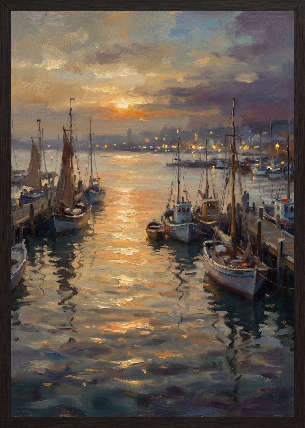 Poster in black frame