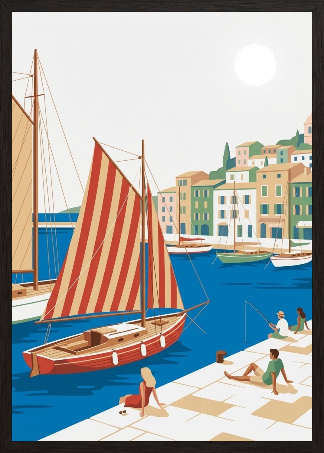 Poster in black frame