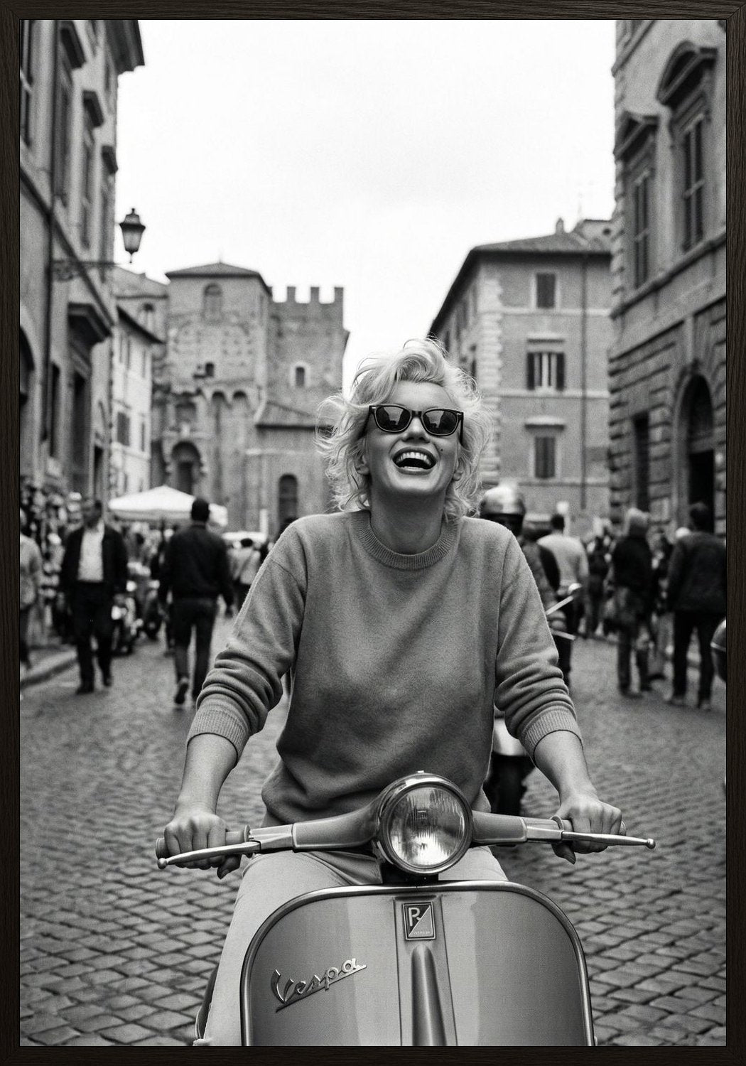 Poster in black frame