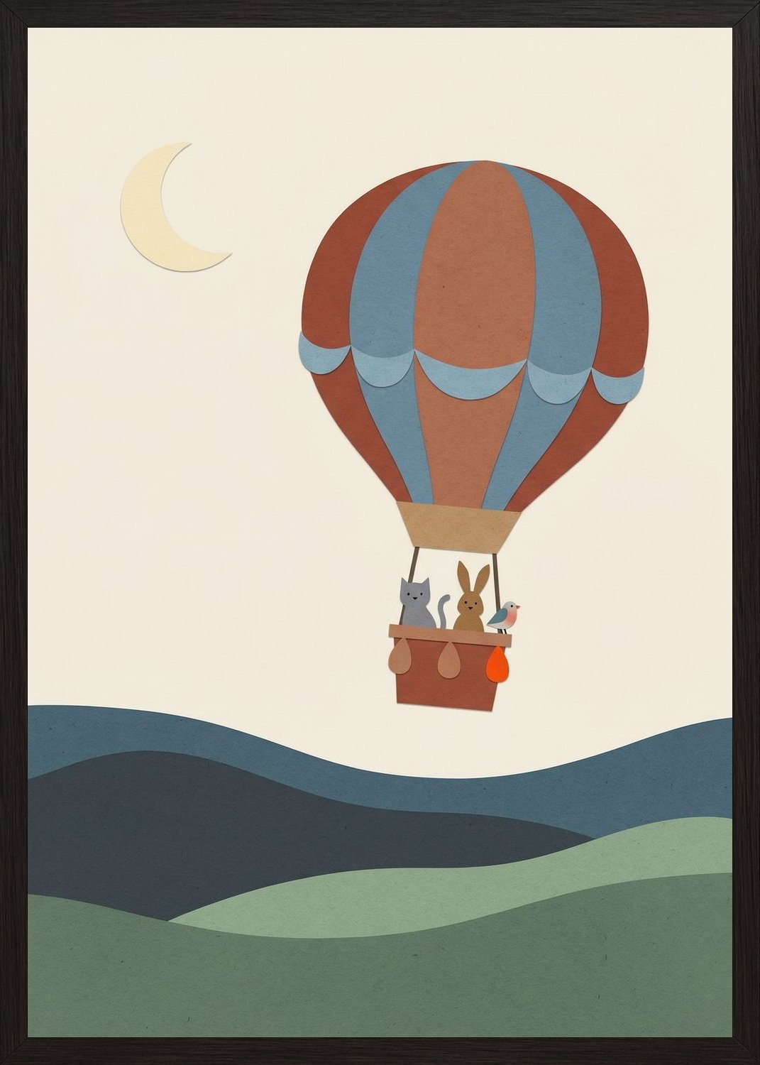 Poster in black frame