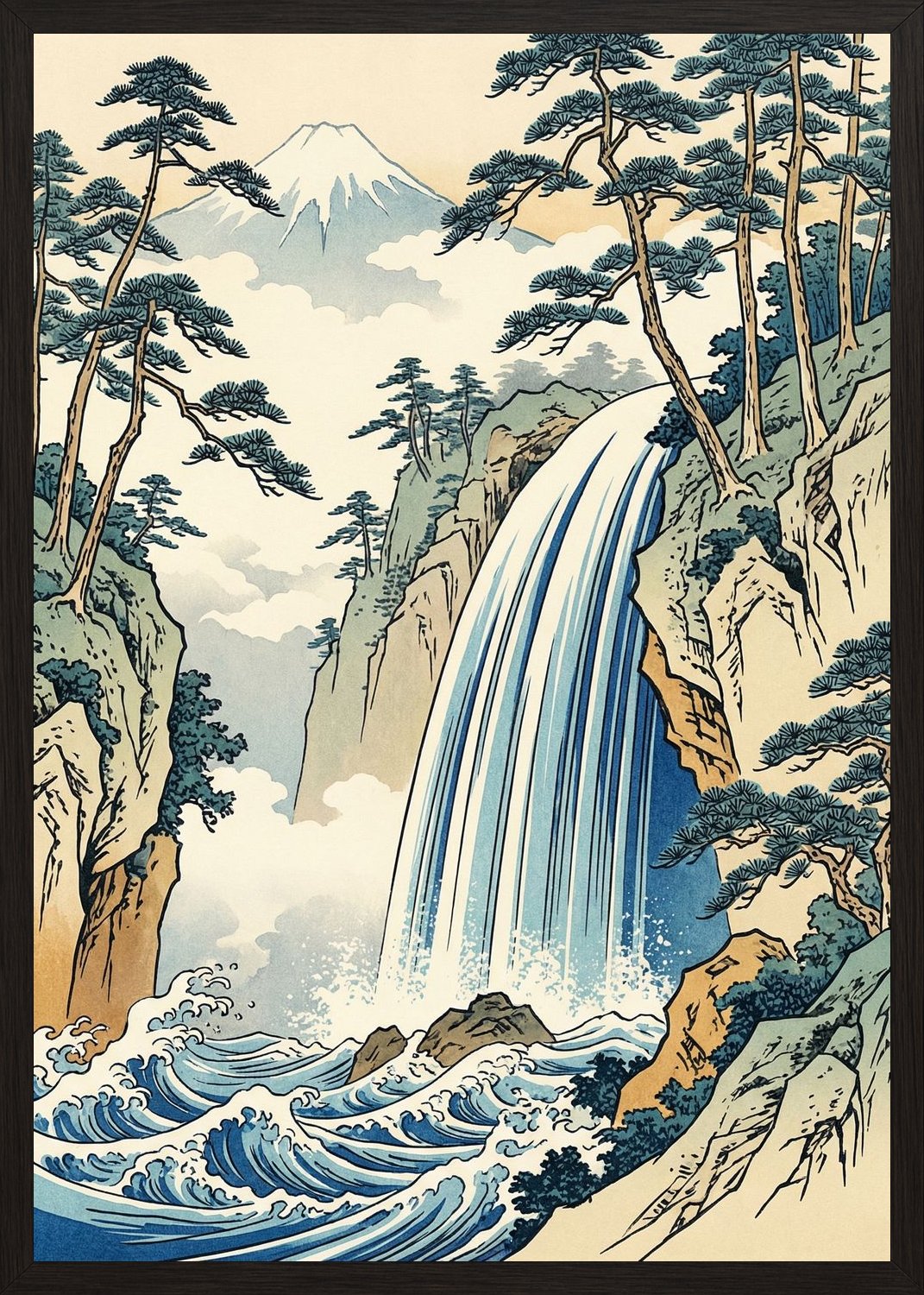 Poster in black frame