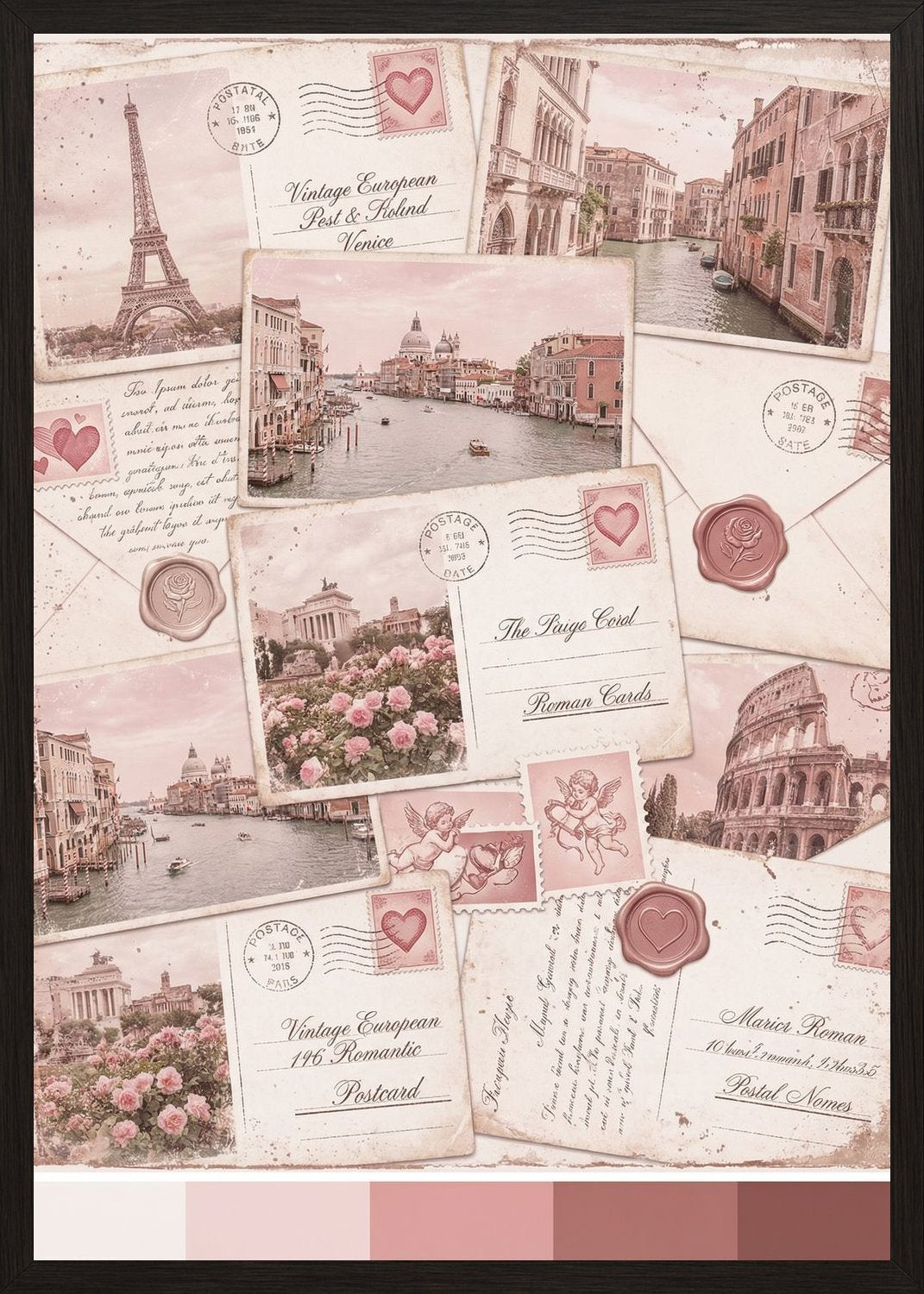 Poster in black frame