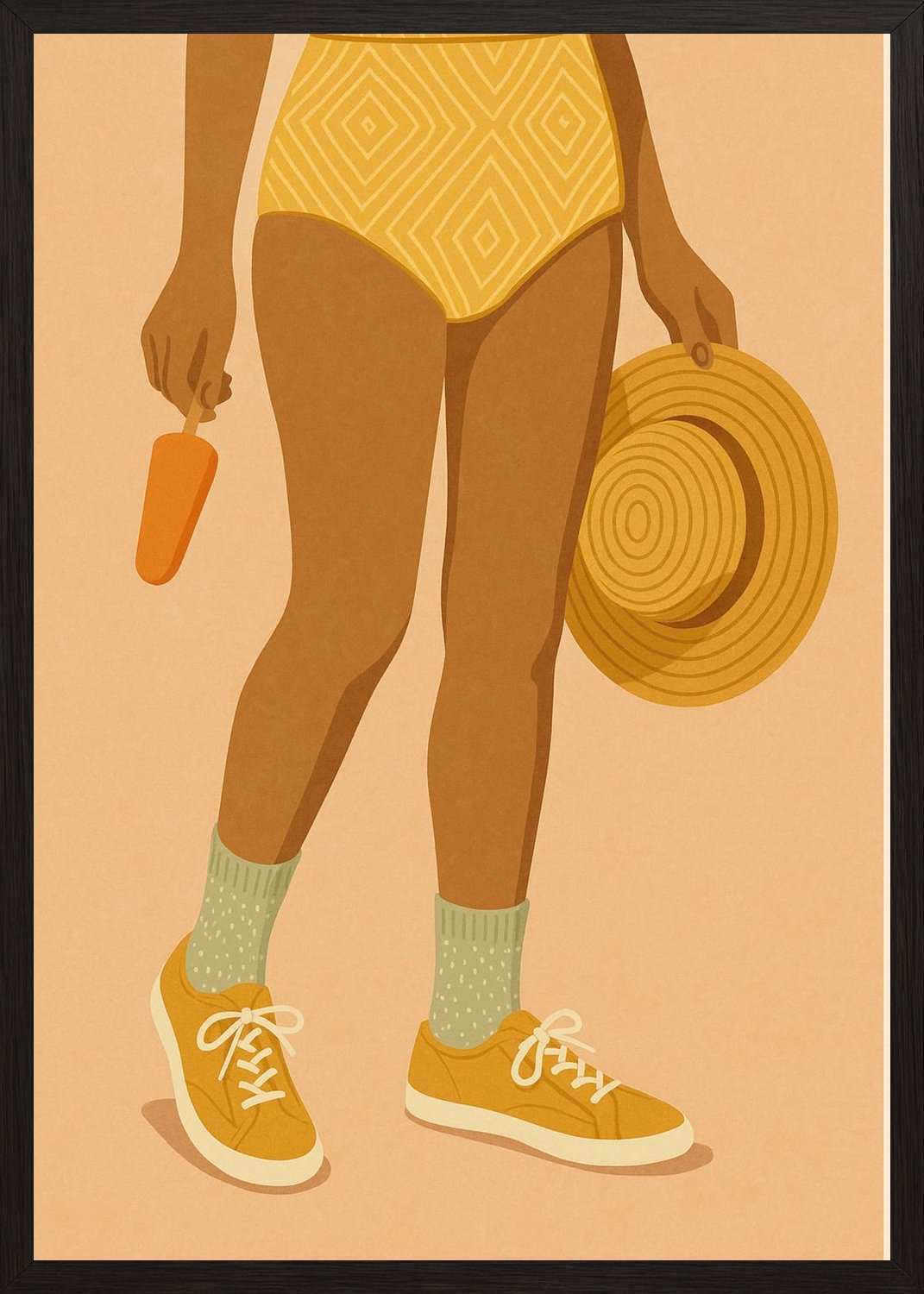 Poster in black frame