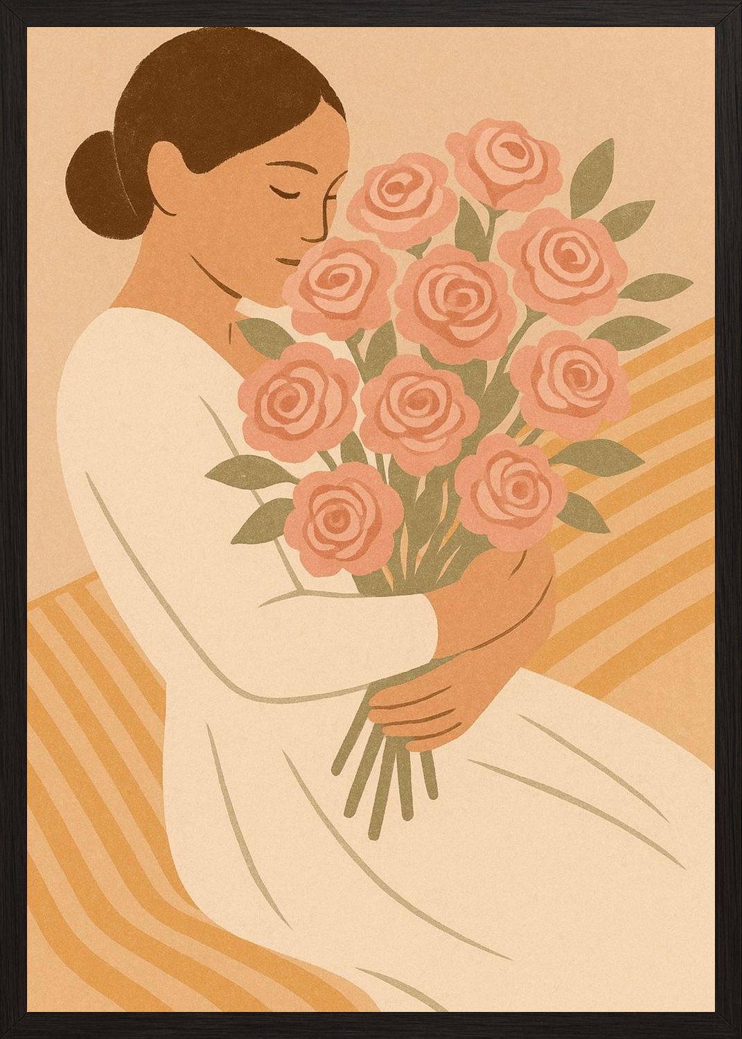 Poster in black frame