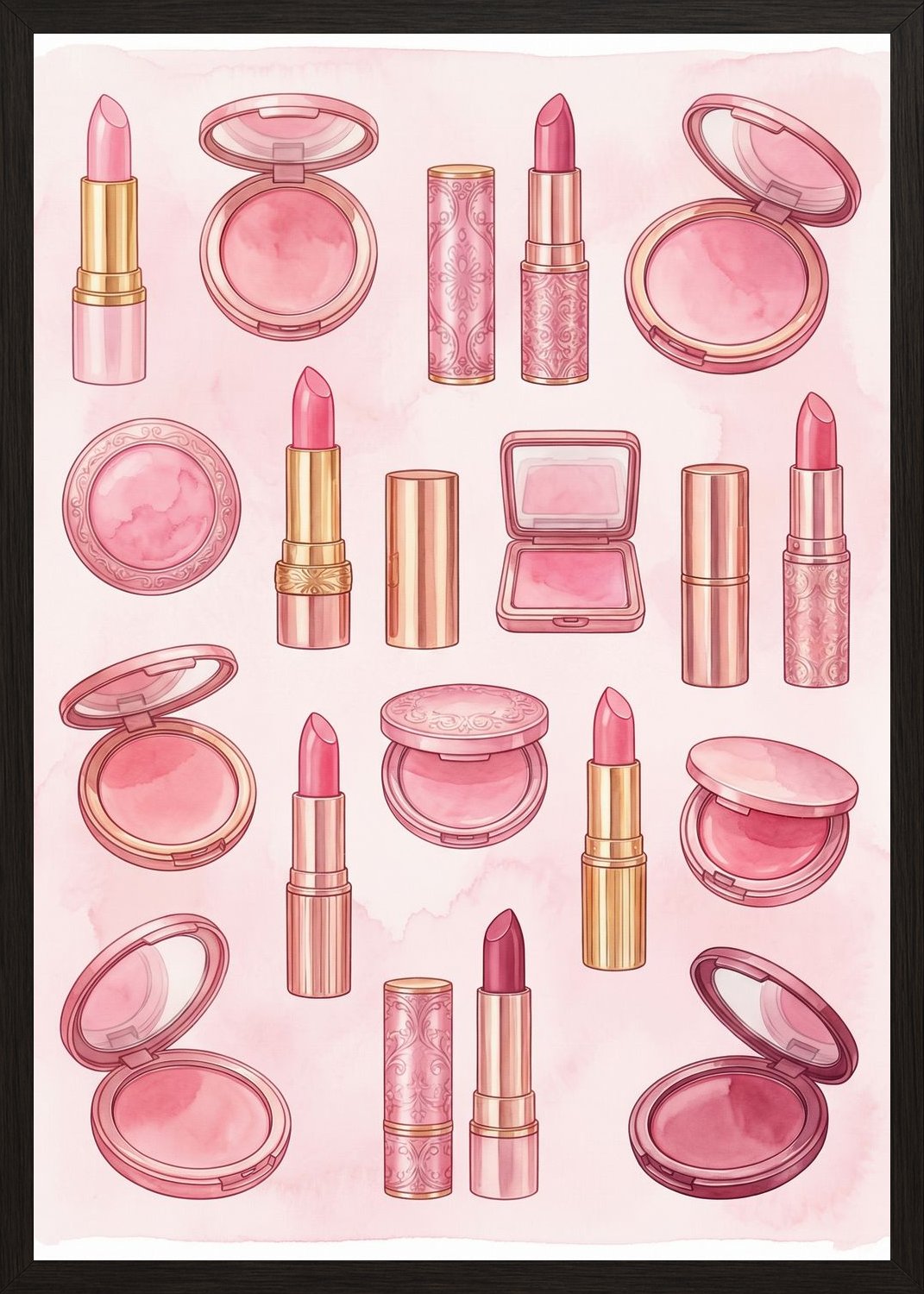 Poster in black frame