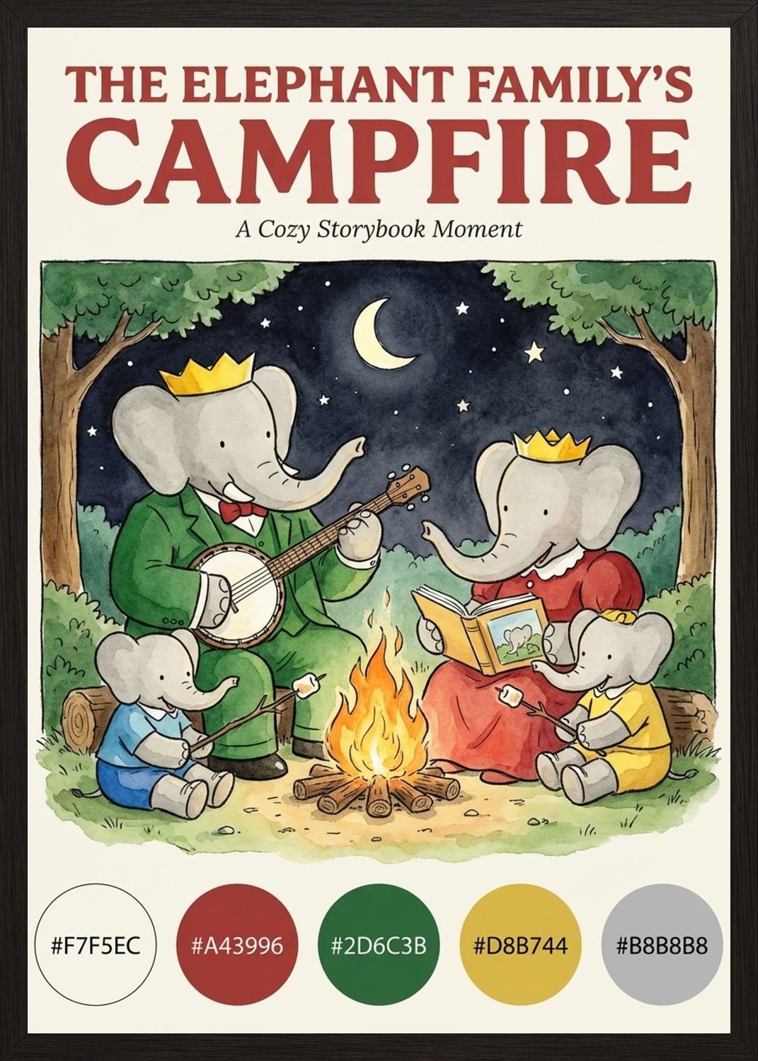 Poster in black frame
