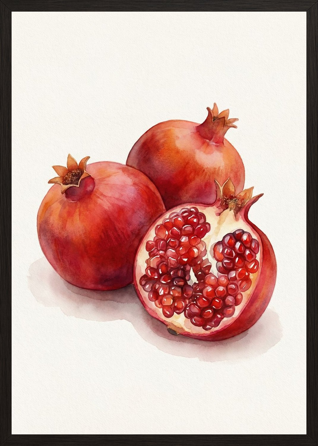 Poster in black frame