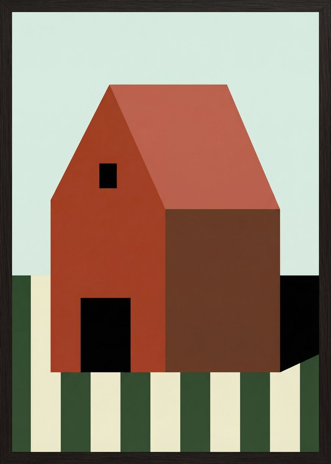 Poster in oak frame