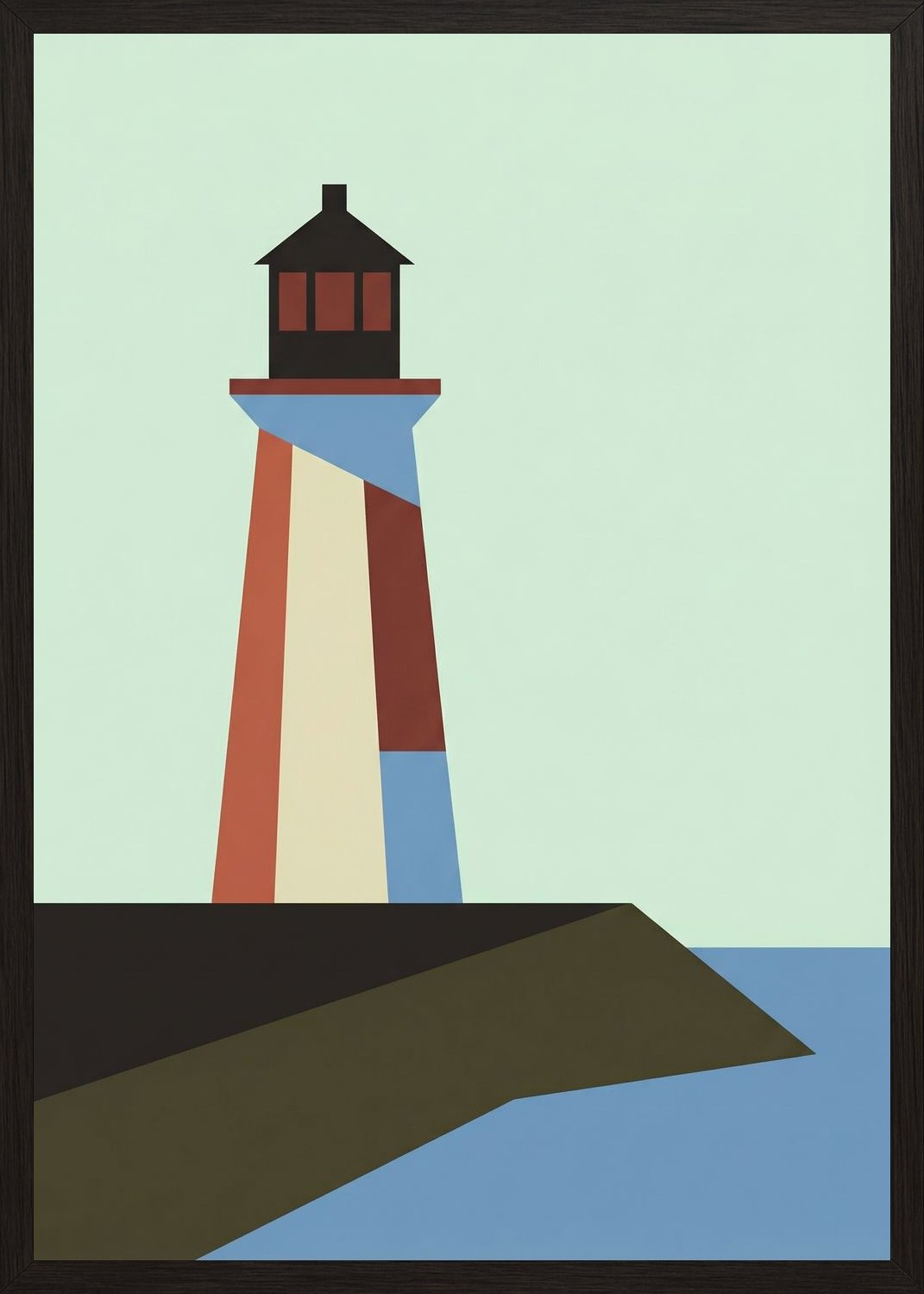 Poster in black frame