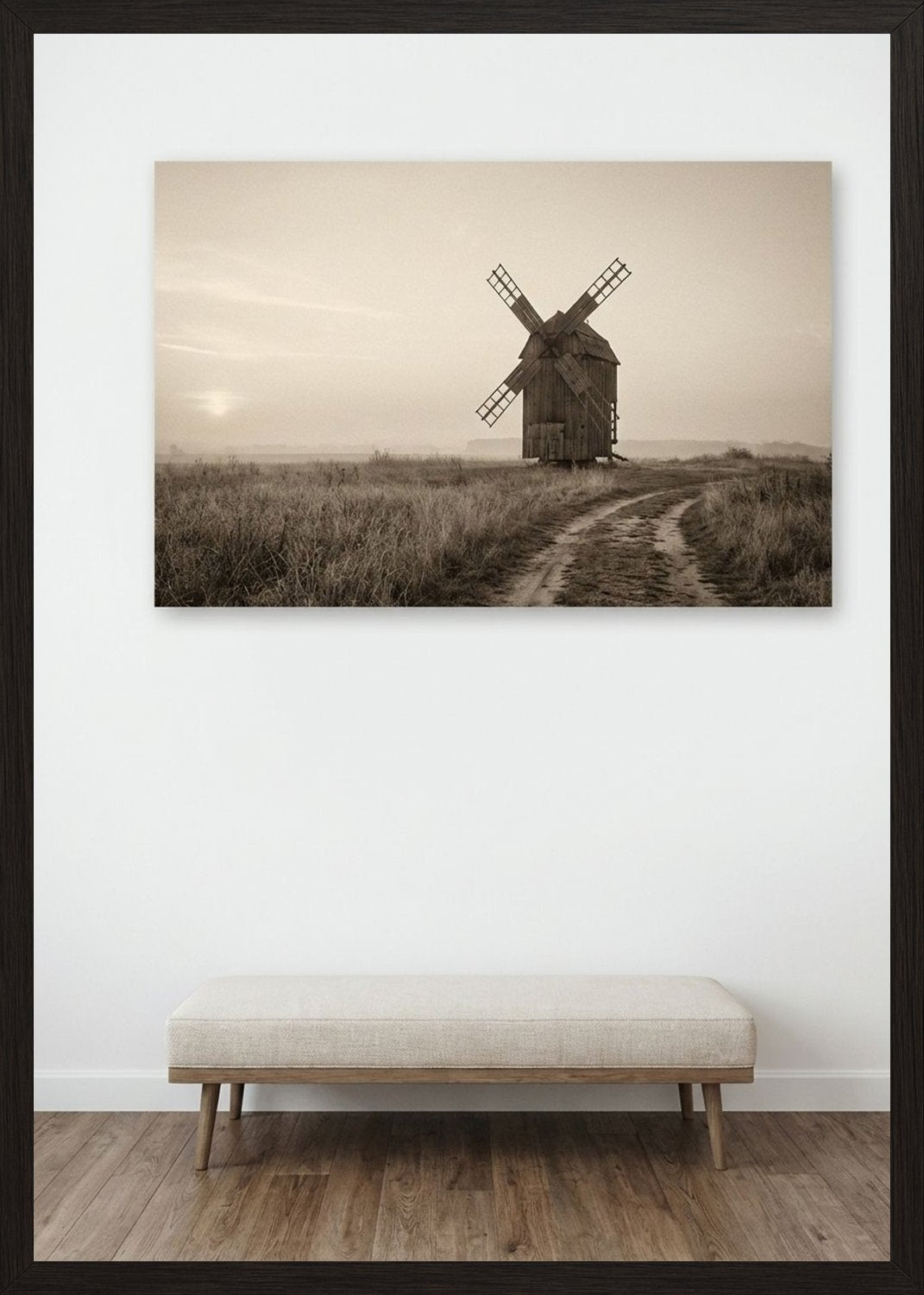 Poster in black frame