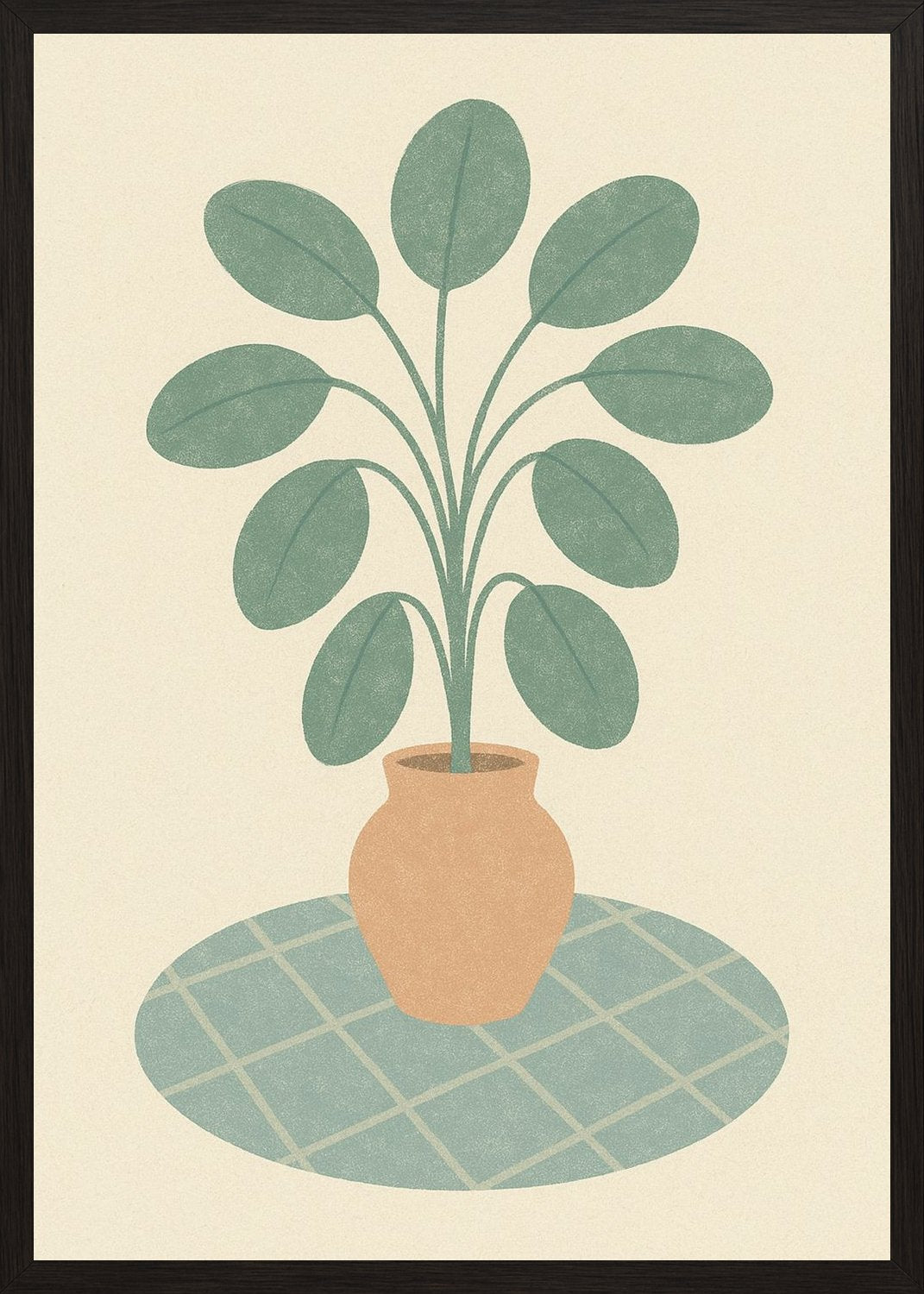 Poster in black frame