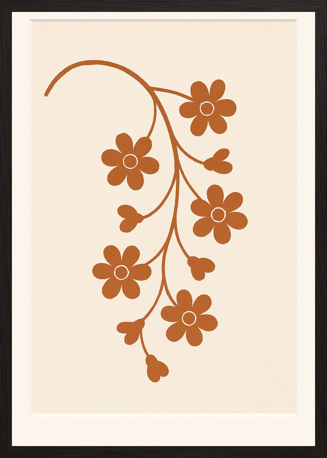 Poster in black frame