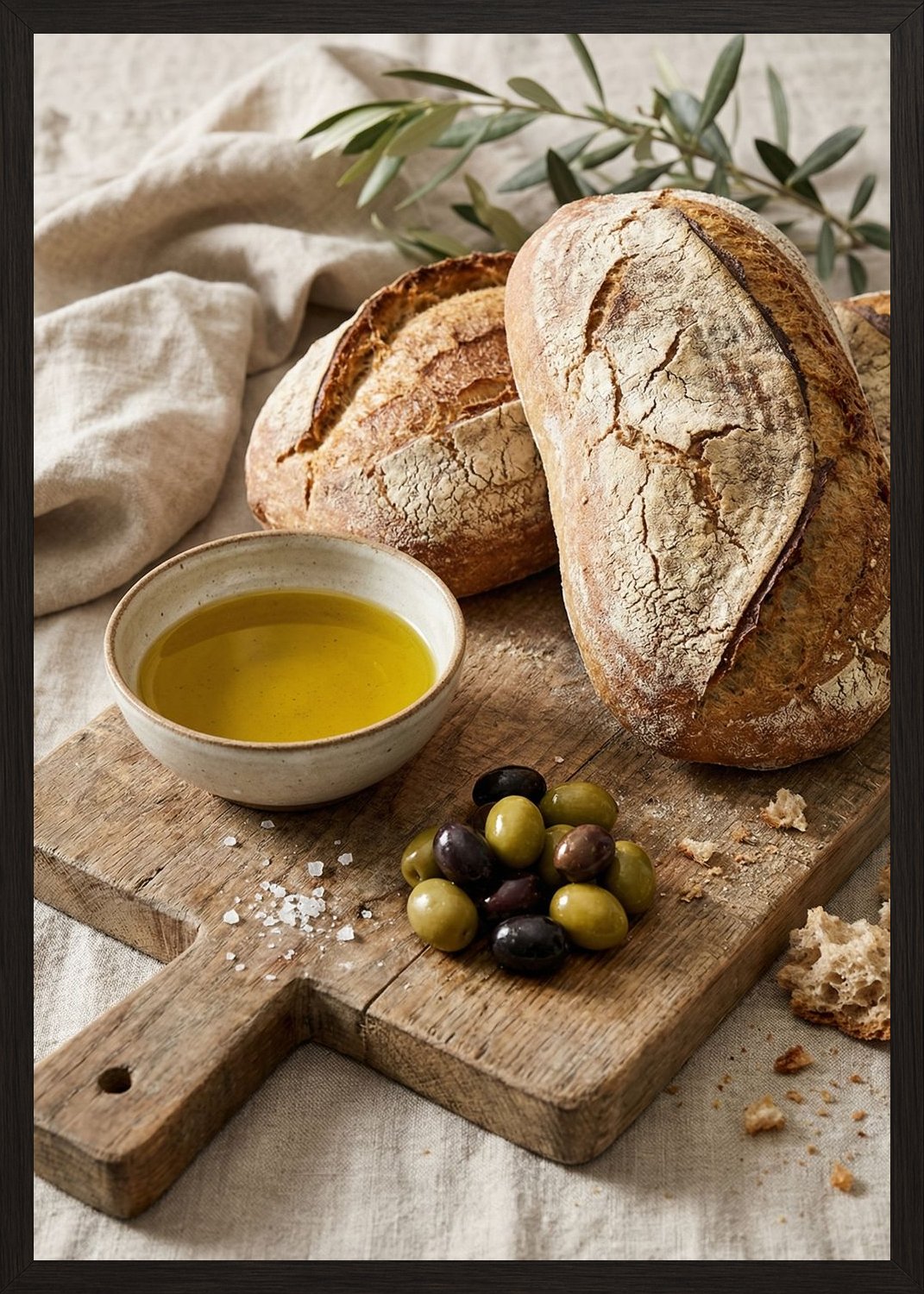 Poster in black frame