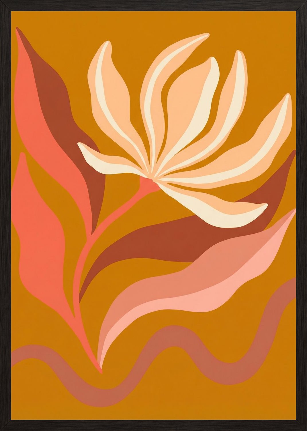 Poster in oak frame