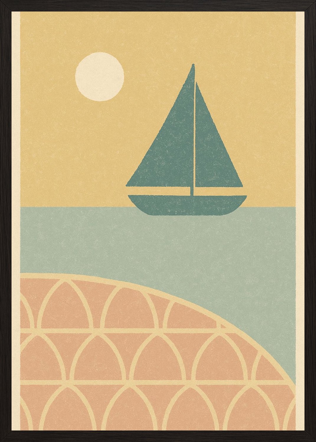 Poster in black frame