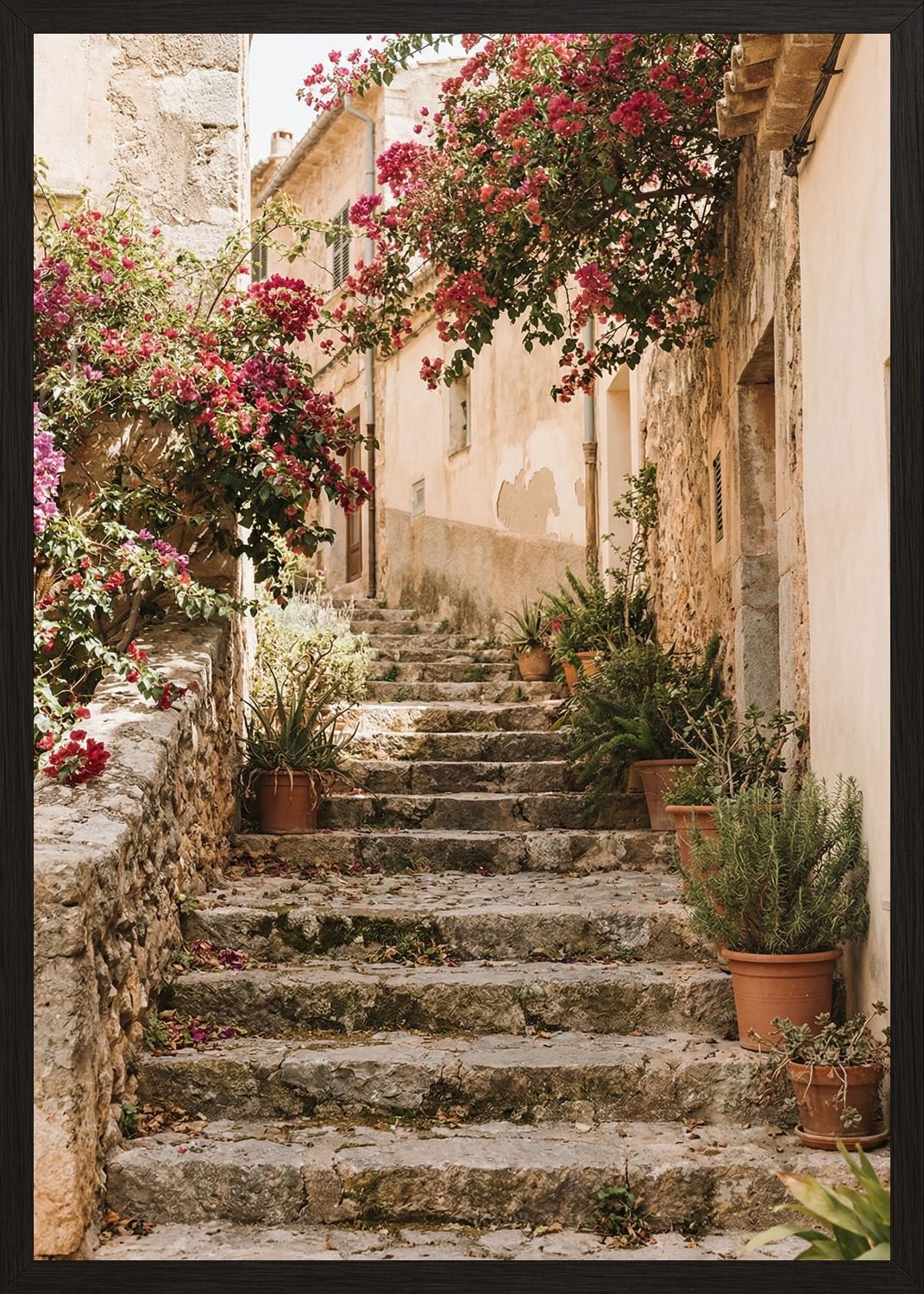 Poster in black frame