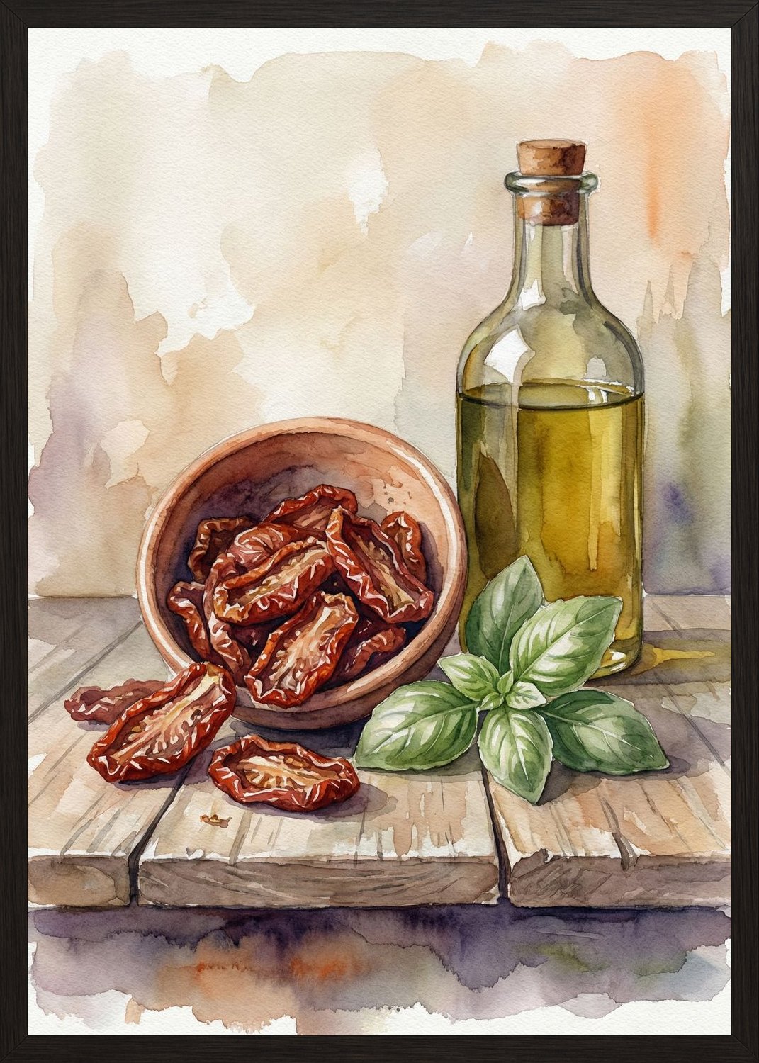 Poster in black frame