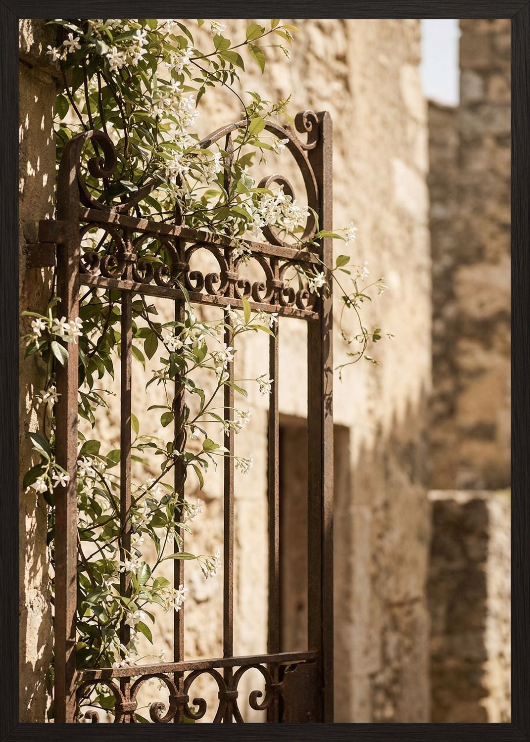 Poster in black frame