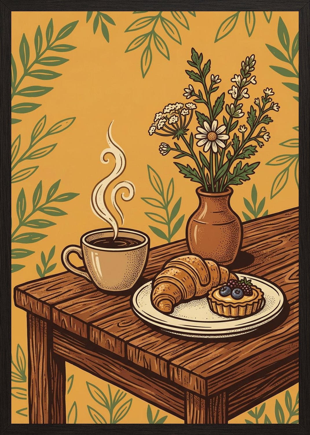 Poster in oak frame