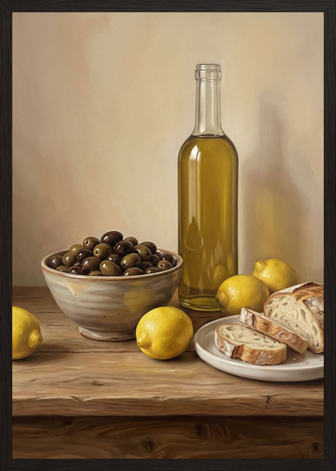 Poster in black frame